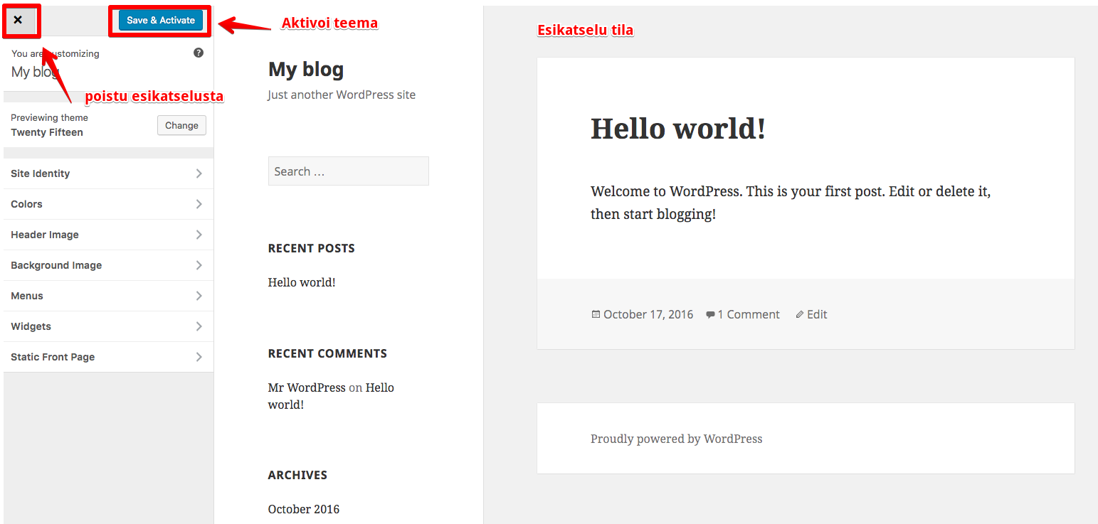 Date. Author. Designing and building a website using WordPress.
